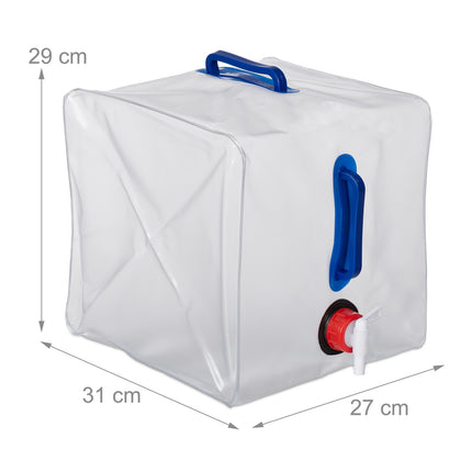 set of 3 collapsible water containers 20 l