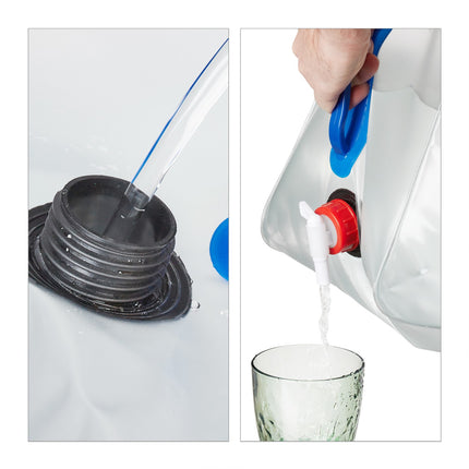 set of 3 collapsible water containers 20 l