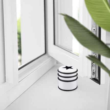 set of 3 door stops with star motif