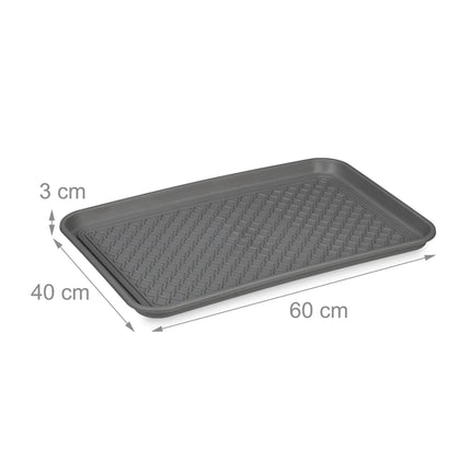 set of 3 drip trays for shoes 60 x 40 cm