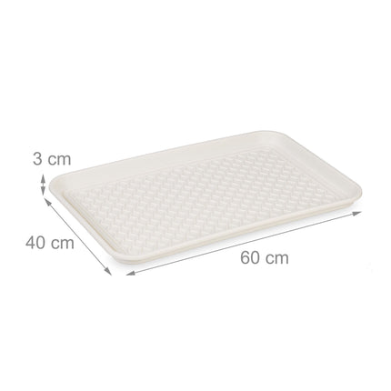 set of 3 drip trays for shoes 60 x 40 cm