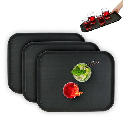 set of 3 serving trays 46 x 35 cm