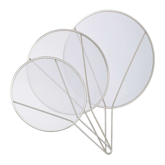 set of 3 splash guards for frying pans