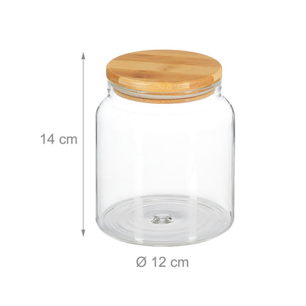 set of 3 storage jars with lids 1000 ml