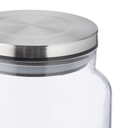 set of 3 storage jars with lids 1100 ml