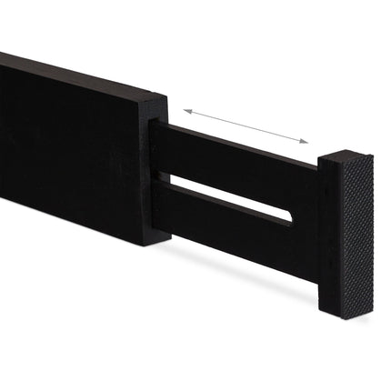 set of 4 drawer dividers in black