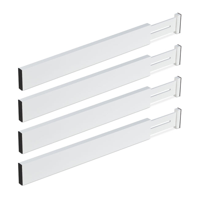 set van 4 ladeverdelers in wit