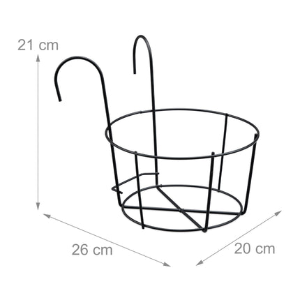 set of 4 flower pot holders for the balcony
