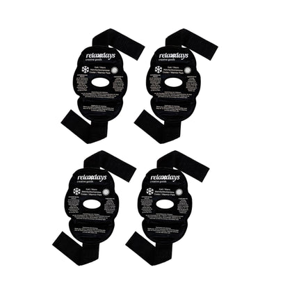 set of 4 knee pads in black