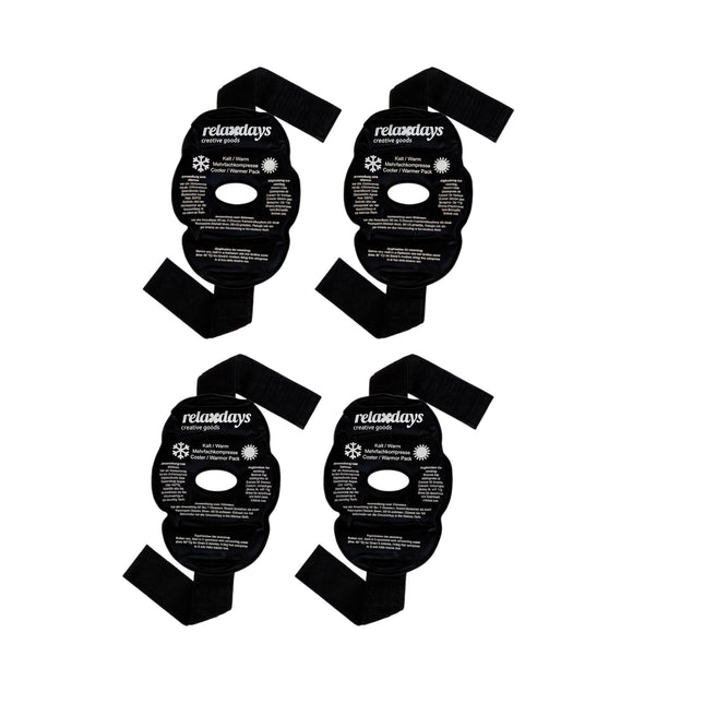 set of 4 knee pads in black