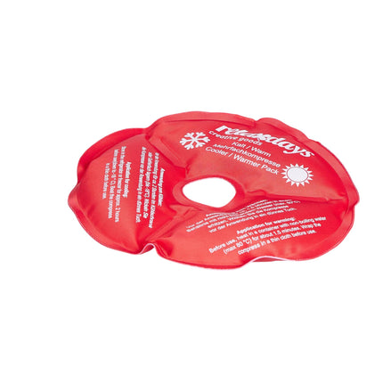 set of 4 knee pads in red