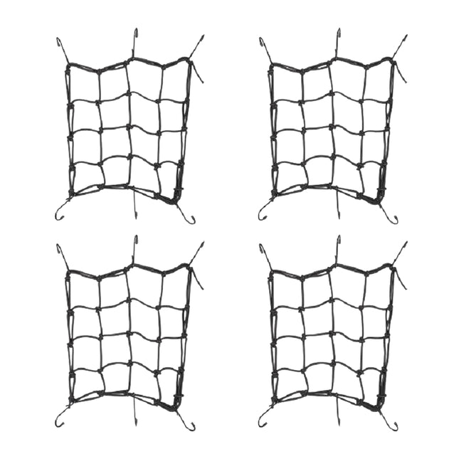 set of 4 luggage nets for motorcycle and bicycle