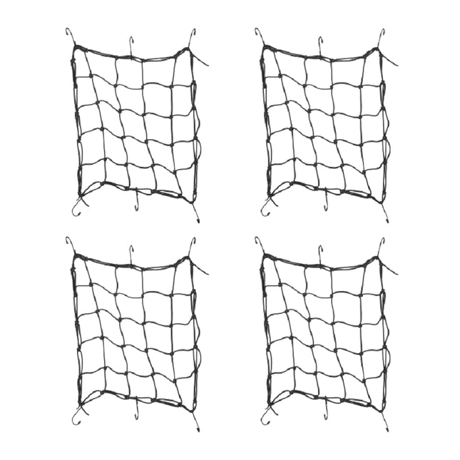 set of 4 luggage nets for motorcycle and bicycle