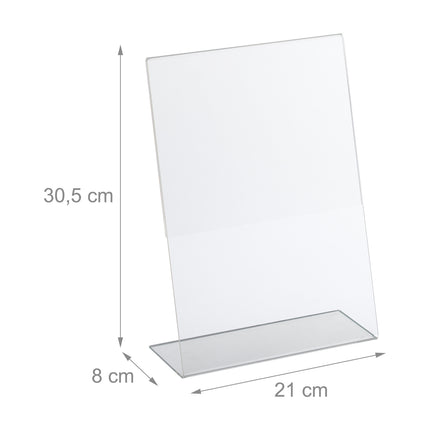 set of 5 table stands DIN A4