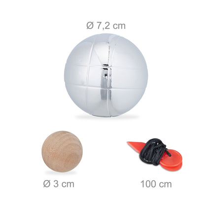 set of 6 boule balls