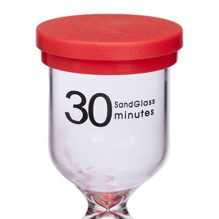 set of 6 hourglasses for children
