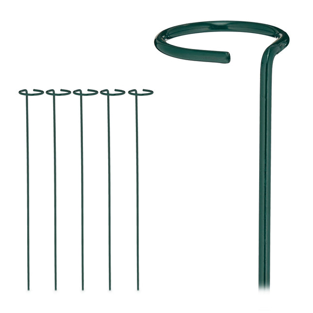 set of 6 plant sticks in metal