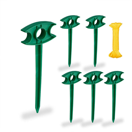 set of 6 sticks with planter line