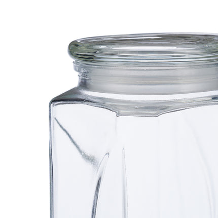 set of 6 storage jars with lids 1650 ml