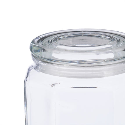 set of 6 storage jars with lids 2400 ml