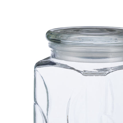 set of 6 storage jars with lids 750 ml