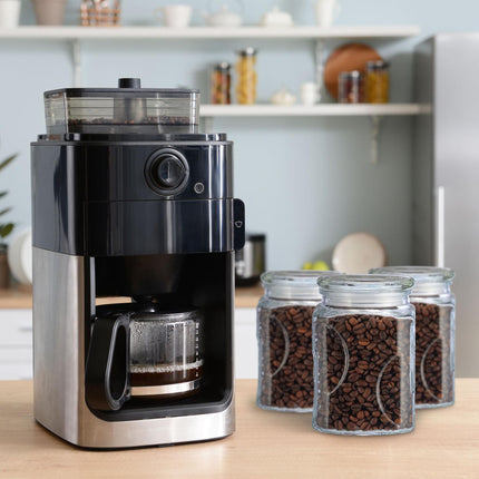 set of 6 storage jars with lids 750 ml