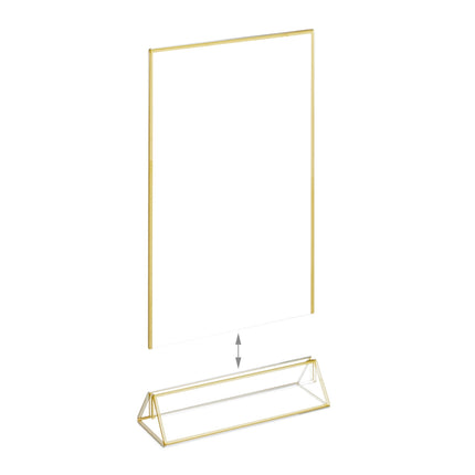 set of 6 table stands DIN A5