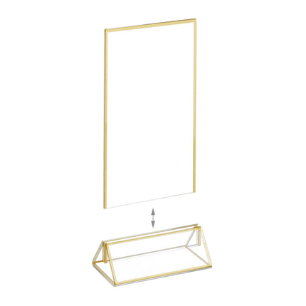 set of 6 table stands DIN A6