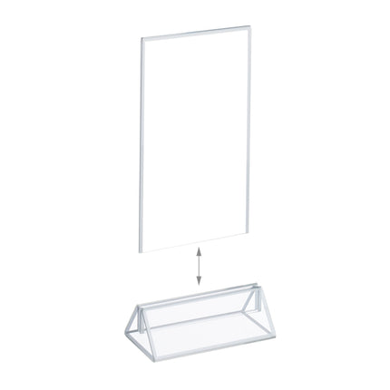 set of 6 table stands DIN A6