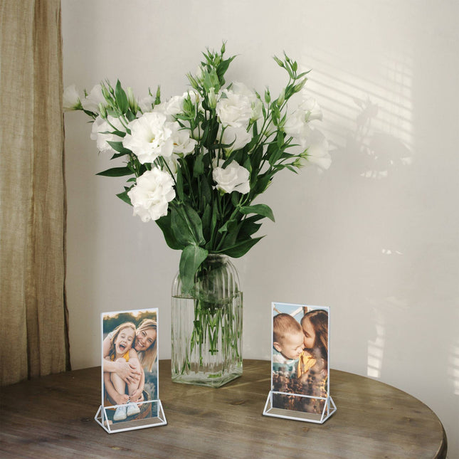 set van 6 tafelstandaards DIN A6