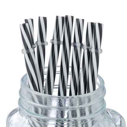 set of 8 drinking glasses with checkered lids