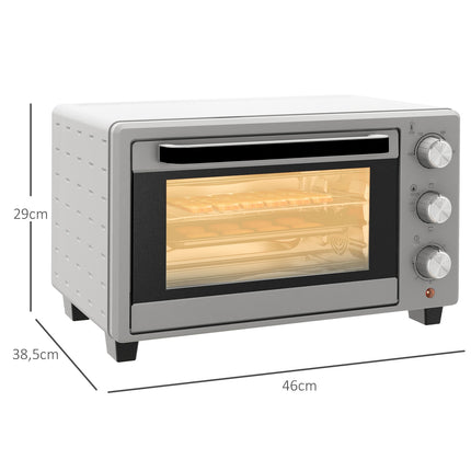 Compact 21L oven, 100°C-230°C, 3 cooking modes