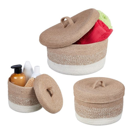 storage basket in 3 parts