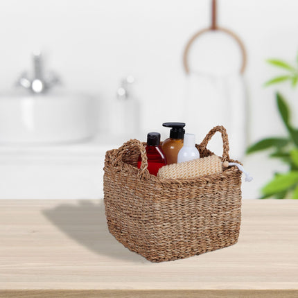 storage basket in 3 parts made of seaweed