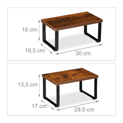 table shelf in 2 parts Industrial design