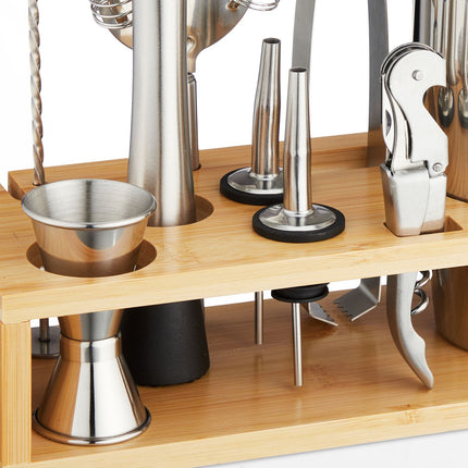 the 10-piece cocktail set with stand