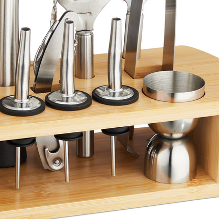 the 12-piece cocktail set with stand